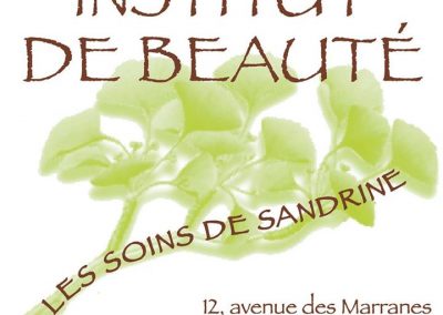 INSTITUT DE BEAUTE – LES SOINS DE SANDRINE